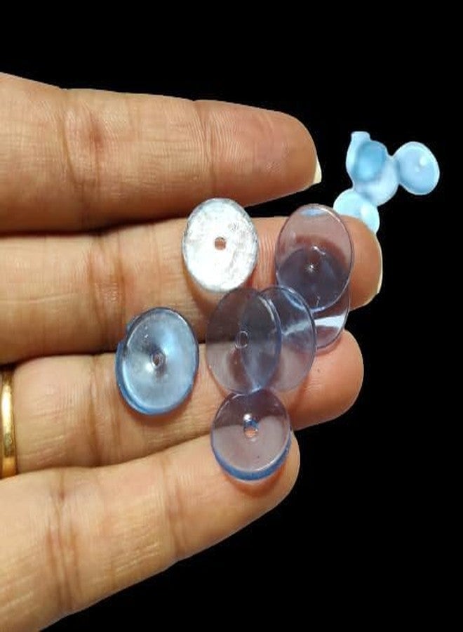 HAV CREATION Clear Plastic Earring Backs, Hypoallergenic Rubber Safety Backs for Studs, 50 Pairs - Image 5